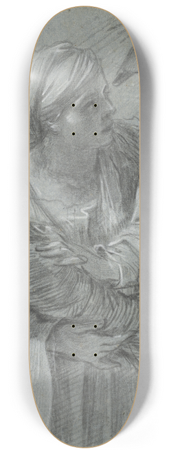 Simon Vouet - Creusa Carrying the Gods of Troy 8.25 inch art skate deck