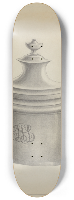 Simon Weiss - Silver Sugar Bowl 8.25 inch art skate deck