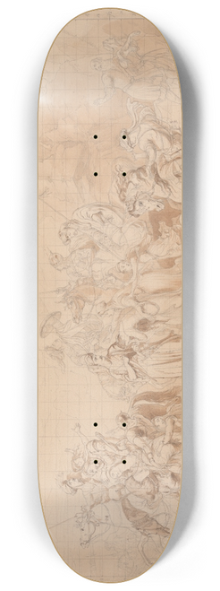Sir George Hayter - Banditti of Kurdistan Assisting Georgians in Surprising and Carrying off Circassian Women 8.25 inch art skate deck