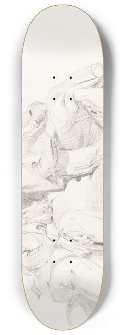 Sir George Hayter - Two Men in Oriental Dress 8.25 inch art skate deck