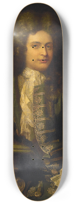 Sir Godfrey Kneller - Portrait of a Young Man 8.25 inch art skate deck