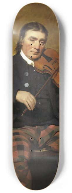 Sir Henry Raeburn - Niel Gow, 1727  1807. Violinist and composer 8.25 inch art skate deck