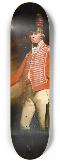 Sir Henry Raeburn - Portrait of Lieutenant Colonel William Shirriff, H.E.I.C.S. 8.25 inch art skate deck