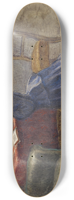 Sir John Everett Millais - A Wife  Face in Both Hands She Knelt on the Carpet 8.25 inch art skate deck