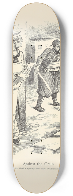 Sir John Tenniel - Against the Grain 8.25 inch art skate deck