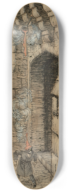 Arthur Rackham - How Youd Frown Should a Ladleful Fall on Your Crown 8.25 inch art skate deck