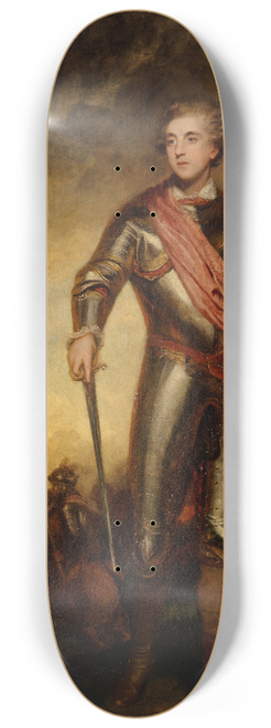 Sir Joshua Reynolds - Charles Stanhope, 3rd Earl of Harrington 8.25 inch art skate deck