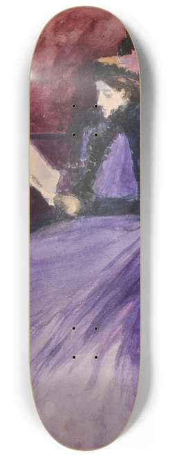 Sir William Eden - Portrait of Lady (Sybil) Eden 8.25 inch art skate deck