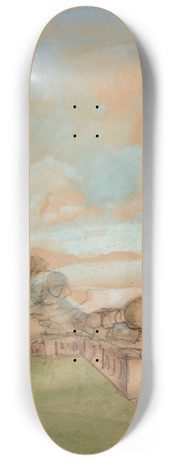Sir William Eden - View of Windlestone Hall 8.25 inch art skate deck