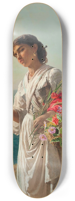 Sophie Anderson - The Flower Girl, Capri 8.25 inch art skate deck