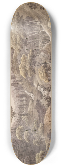 Sren L. Lange - Vandfald ved Liselund p Mn 8.25 inch art skate deck