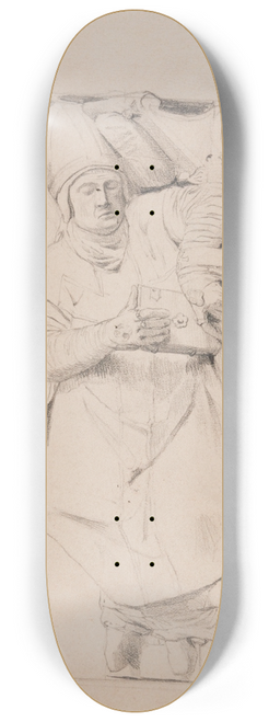 Stanisaw Cercha - Odrys pomnika nagrobnego Samuela Maciejowskiego, biskupa krakowskiego 8.25 inch art skate deck