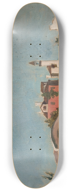 Stanisaw von Chlebowski - Oriental Landscape 8.25 inch art skate deck