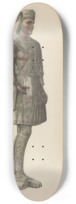 Stanley Mazur - Cigar Store Indian Trapper 8.25 inch art skate deck