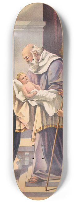 Stecher Litho. Co - The presentation of the child jesus in the temple 8.25 inch art skate deck