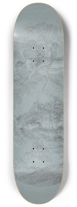 Stefano Pozzi - Venus Disguised as a Huntress Appears to Aeneas (Aeneid I; 305 ff.) 8.25 inch art skate deck