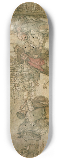 Arthur Rackham - When a score of ewes had brought in a remarkable profit. 8.25 inch art skate deck