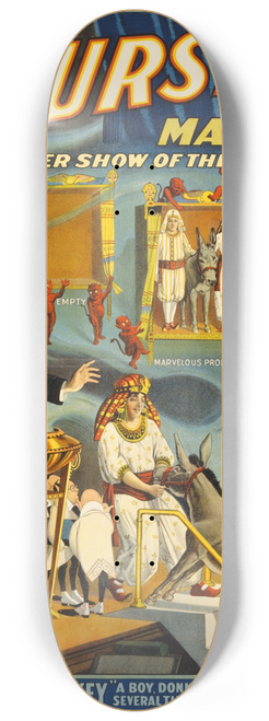 Strobridge and Co - Thurston the great magician the wonder show of the universe. 8.25 inch art skate deck