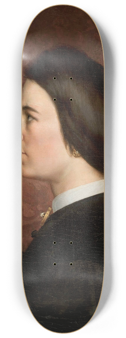 Artur Grottger - Portrait of Maria Sawiczewska, artists sister 8.25 inch art skate deck