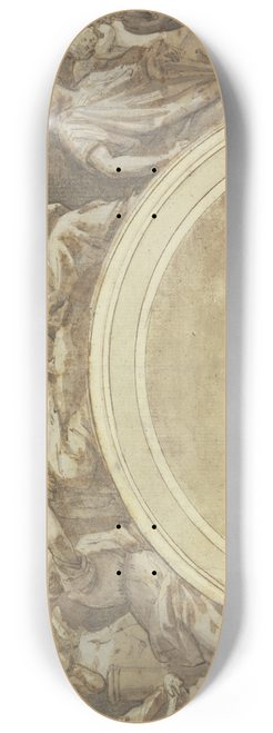 Taddeo Zuccari - Kopie der Sibyllen des Raffael in S. Maria della Pace in Rom 8.25 inch art skate deck