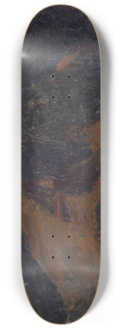 Tadeusz Makowski - View of a village against the background of a mountain 8.25 inch art skate deck