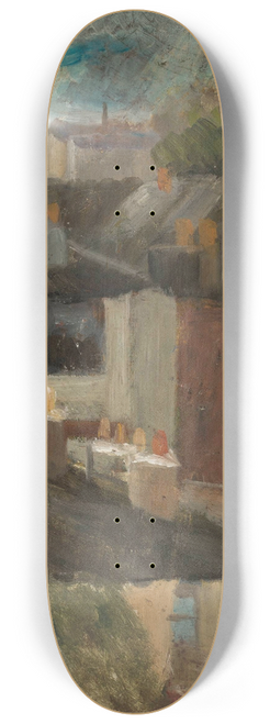 Tadeusz Makowski - View through the window of a workroom 8.25 inch art skate deck