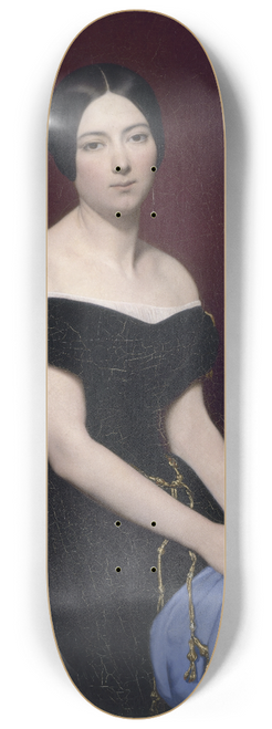 Ary Scheffer - Portrait of Madame Edouard Caillard 8.25 inch art skate deck