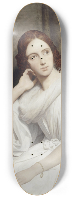 Ary Scheffer - Portrait of Sophie Marin, widow of Lieutenant General Baudrand 8.25 inch art skate deck