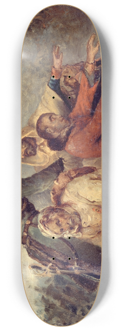 Ary Scheffer - Quatre soldats de larme en droute 8.25 inch art skate deck