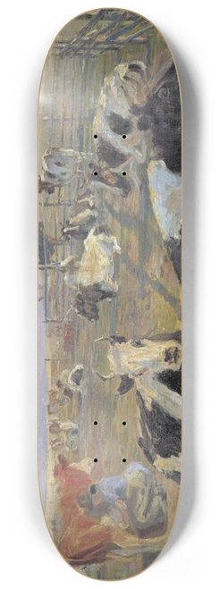 Theodor Philipsen - The Milking Place at Meilgrd 8.25 inch art skate deck