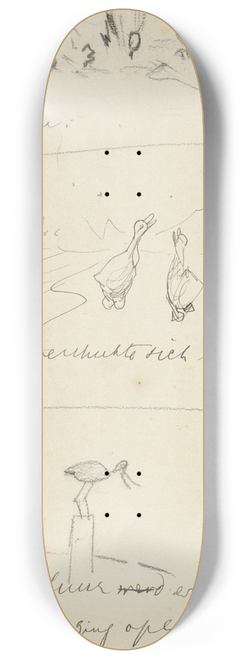 Theo van Hoytema - Drie schetsen voor illustraties in Hoe de vogels aan een koning kwamen 8.25 inch art skate deck