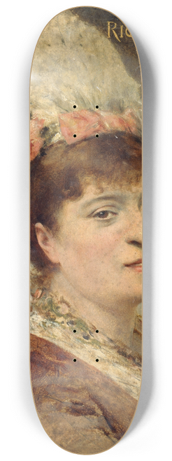 Thobald Chartran - Portrait ddile Riquer 8.25 inch art skate deck