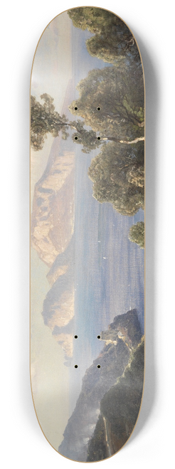 Ascan Lutteroth - Italienische Kstenlandschaft mit Blick auf Capri 8.25 inch art skate deck