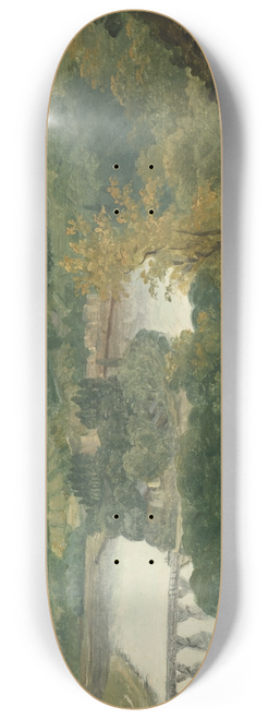 Thodore Rousseau - Vue de Billancourt et Bas Meudon 8.25 inch art skate deck