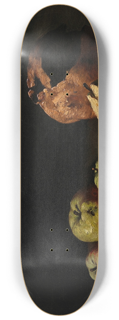 Thodule Ribot - Still Life with Apples and a Pomegranate 8.25 inch art skate deck