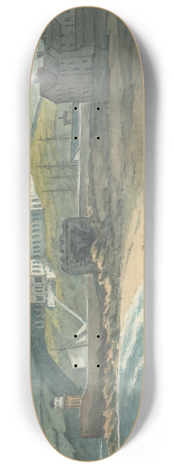 Thomas Bradshaw - A Desolate Harbor Surrounded by Moors 8.25 inch art skate deck