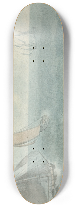 Thomas Bradshaw - Three Ships at Sea 8.25 inch art skate deck