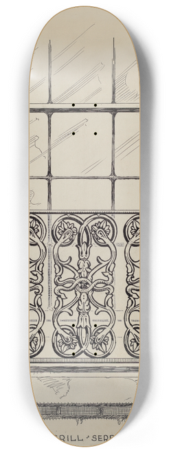 Thomas Byrne - Cast Iron Window Grill 8.25 inch art skate deck