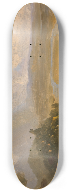 Thomas Cole - Sketch for View from Mount Holyoke, Northampton, Massachusetts, after a Thunderstorm (The Oxbow) 8.25 inch art skate deck