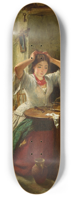 Thomas Faed - The rustic toilet 8.25 inch art skate deck