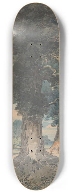Thomas Girtin - Deer in Windsor Forest 8.25 inch art skate deck