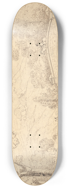 Thomas Hastings - Entrance of Bradley Vale, 29 May 1833 8.25 inch art skate deck