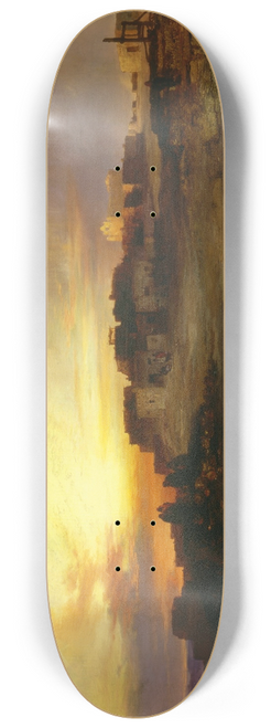 Thomas Moran - Pueblo at Sunset (Laguna) 8.25 inch art skate deck