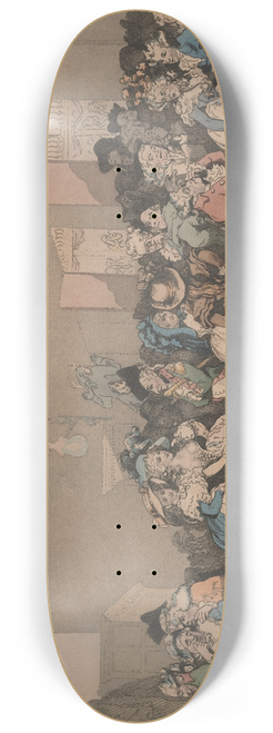 Thomas Rowlandson - Box lobby loungers 8.25 inch art skate deck