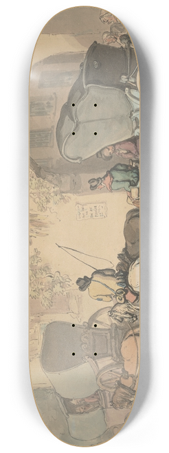 Thomas Rowlandson - Posting in Germany 8.25 inch art skate deck