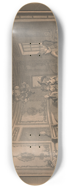 Thomas Rowlandson - Saloon at the Marine Pavilion 8.25 inch art skate deck
