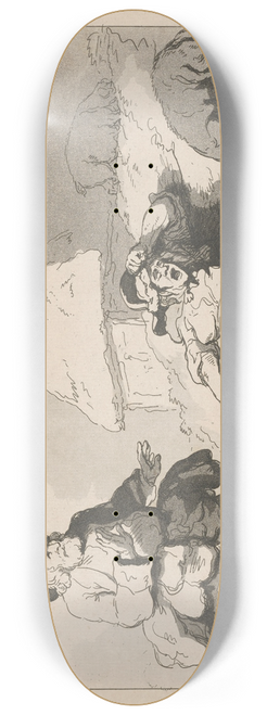 Thomas Rowlandson - Simon & Iphigenia 8.25 inch art skate deck
