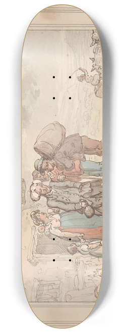 Thomas Rowlandson - The charitable vicar 8.25 inch art skate deck