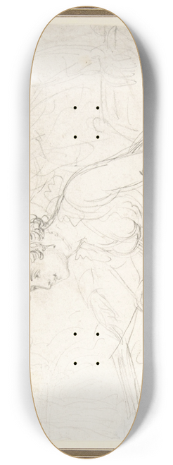 Thomas Rowlandson - The Drawing Lesson 8.25 inch art skate deck