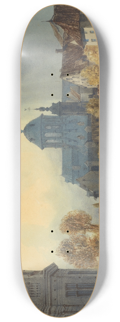 Thomas Shotter Boys - A View Of The Church Of Our Lady Of Hanswijk, Mechelen (Malines), Belgium 8.25 inch art skate deck